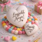 Festhető kavicsok - szív szett -